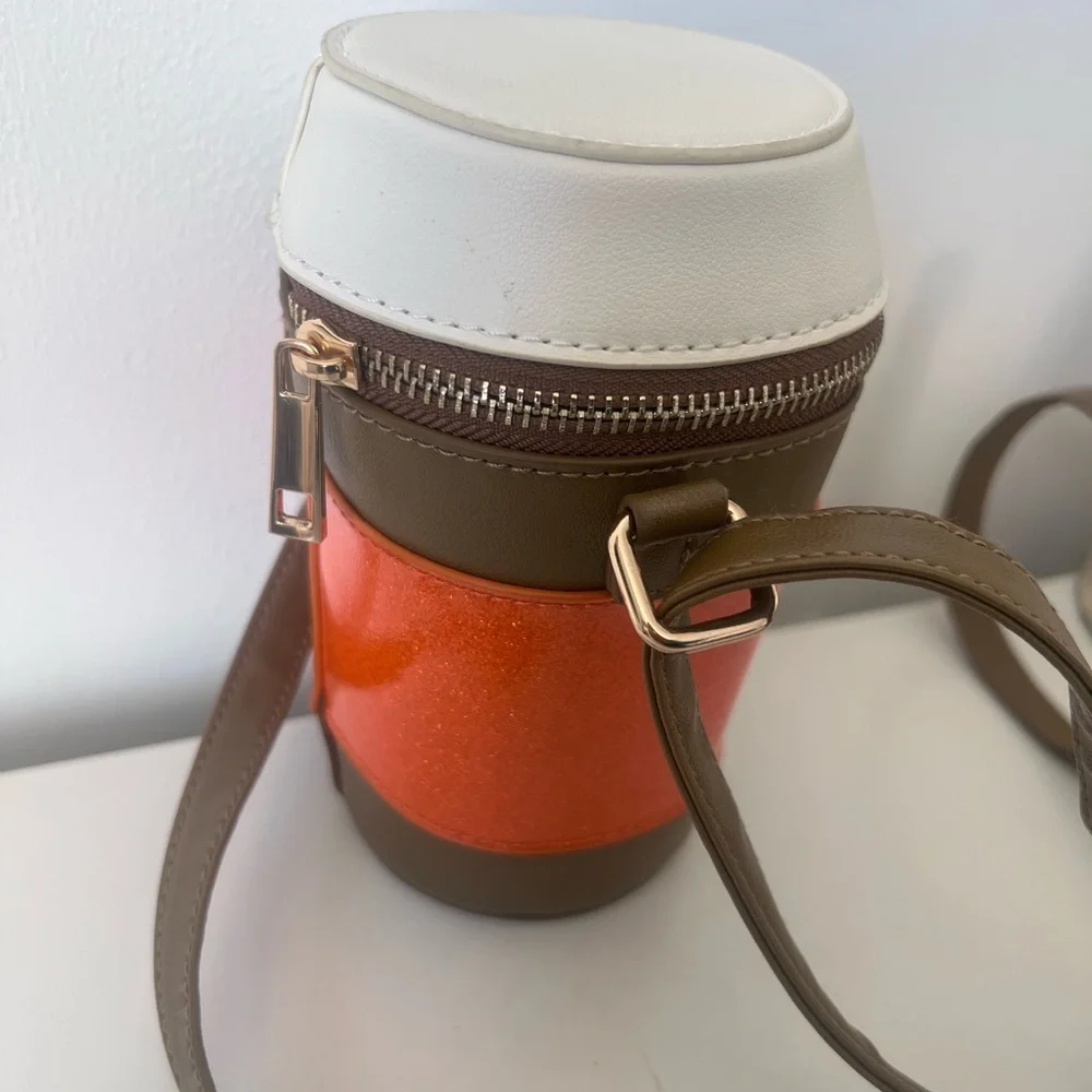 MAD Engine Pumpkin Spice Crossbody Bag - Orange and White